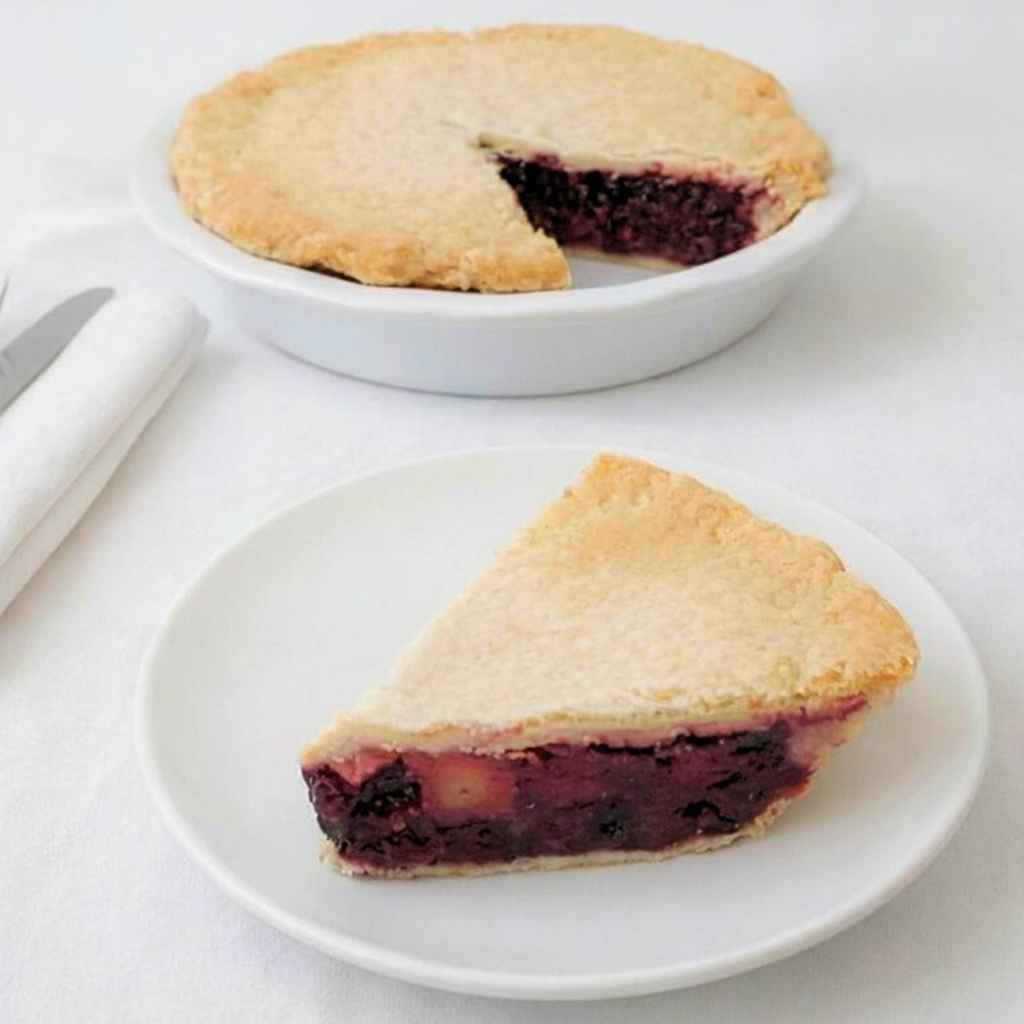 No Sugar Added Triple Berry Pie