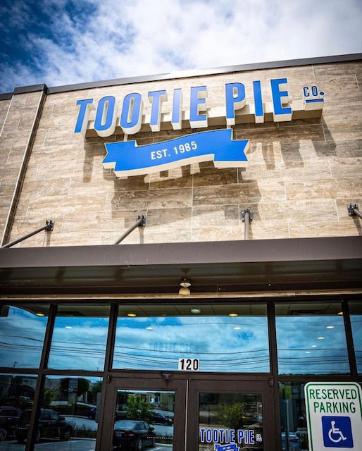 Exterior Tootie Pie Co. store frontage in Boerne.