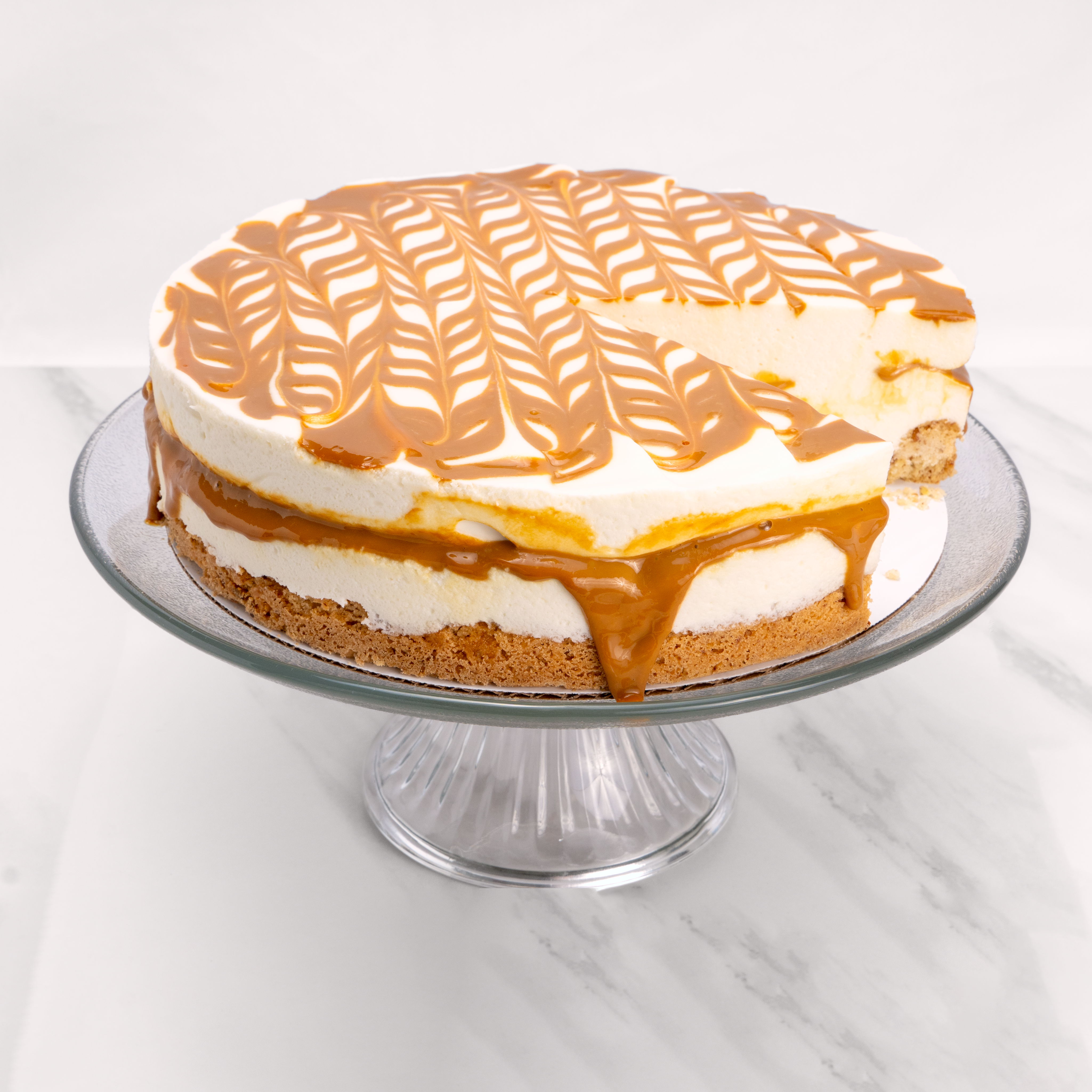 Whiskey Dulce de Leche Swirl Cake (Gluten Free)