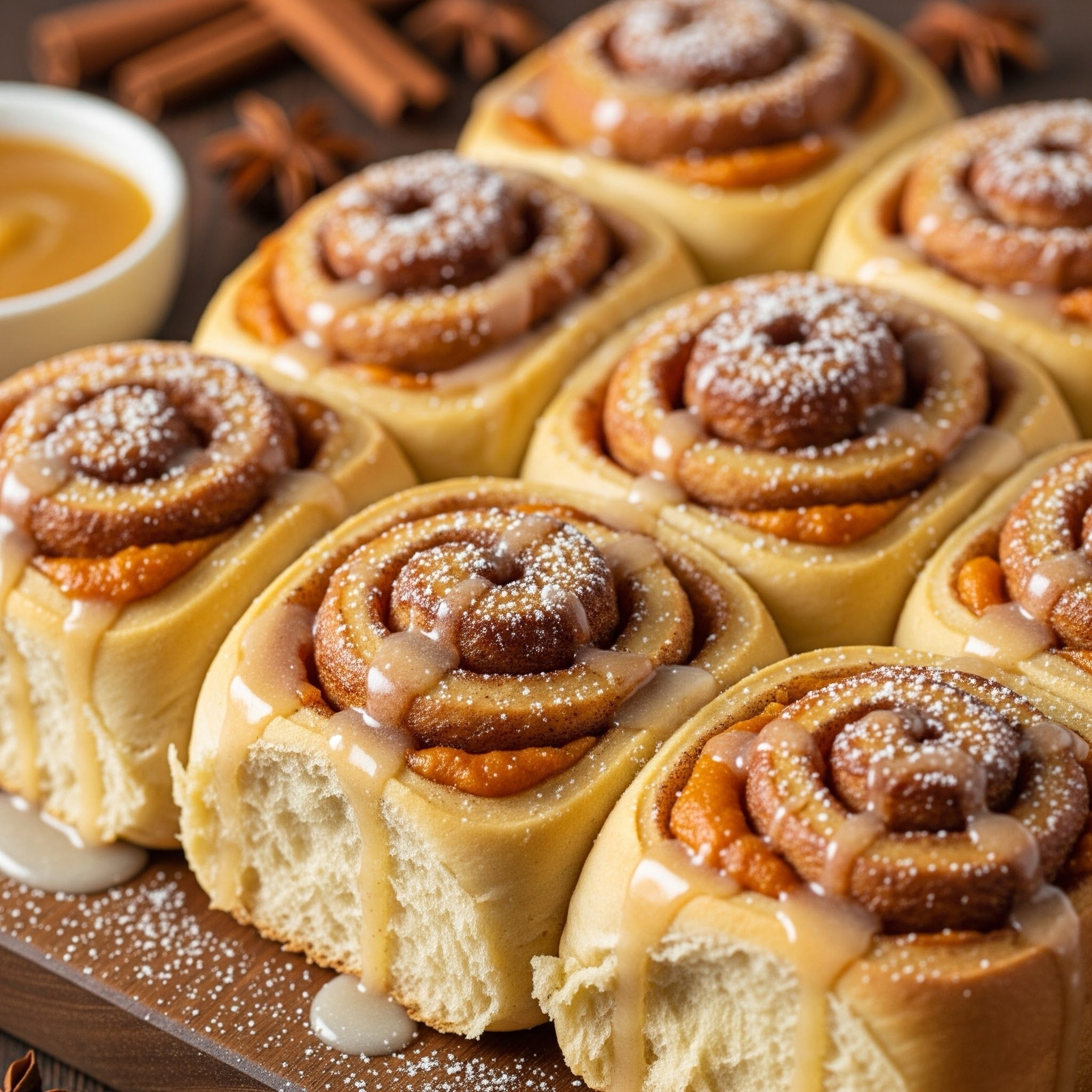 Barton Creek Pumpkin Butter Cinnamon Rolls