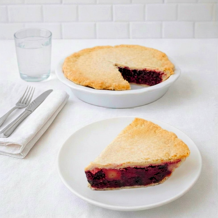 No Sugar Added Triple Berry Pie