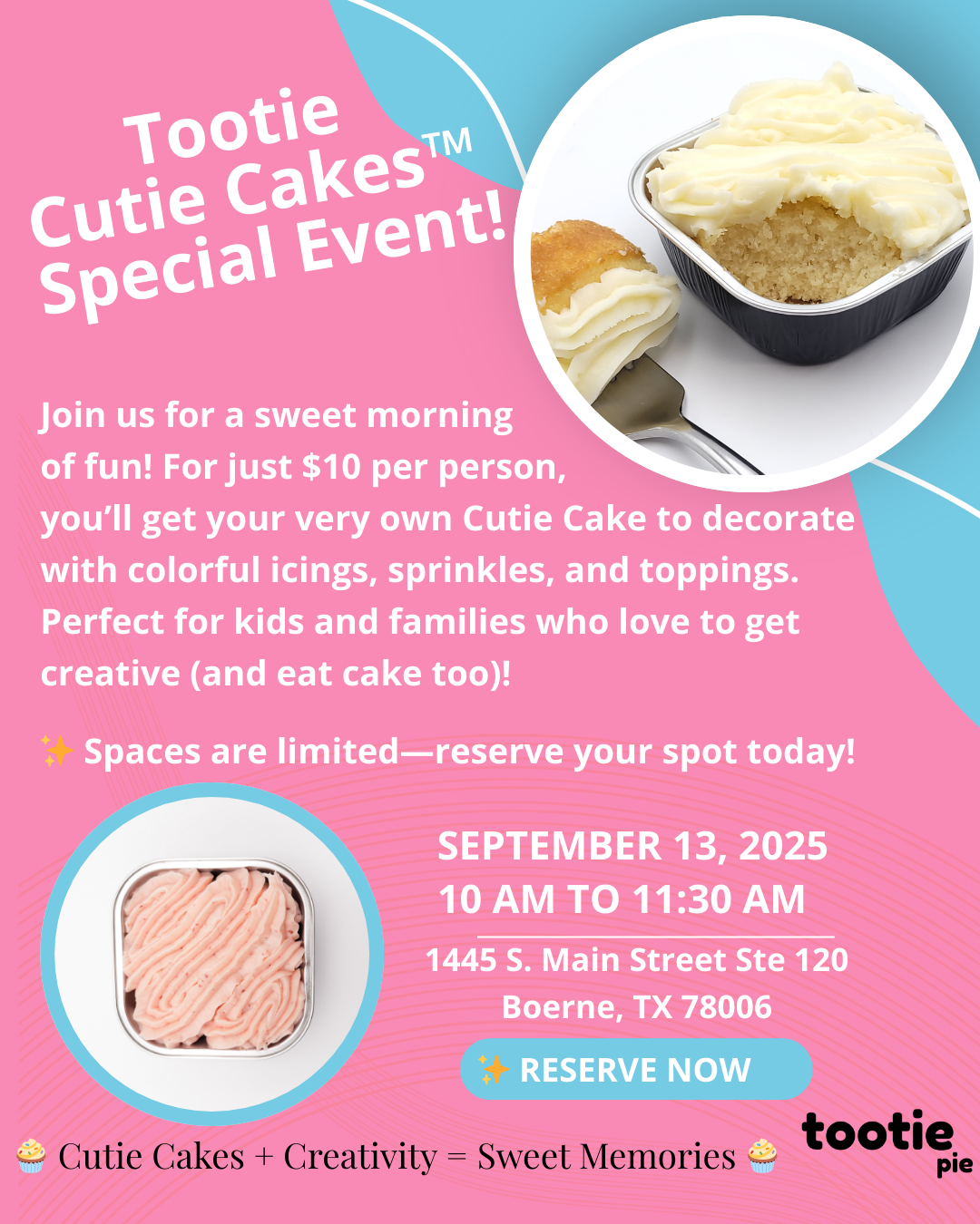 Cutie Cake Decorating Event