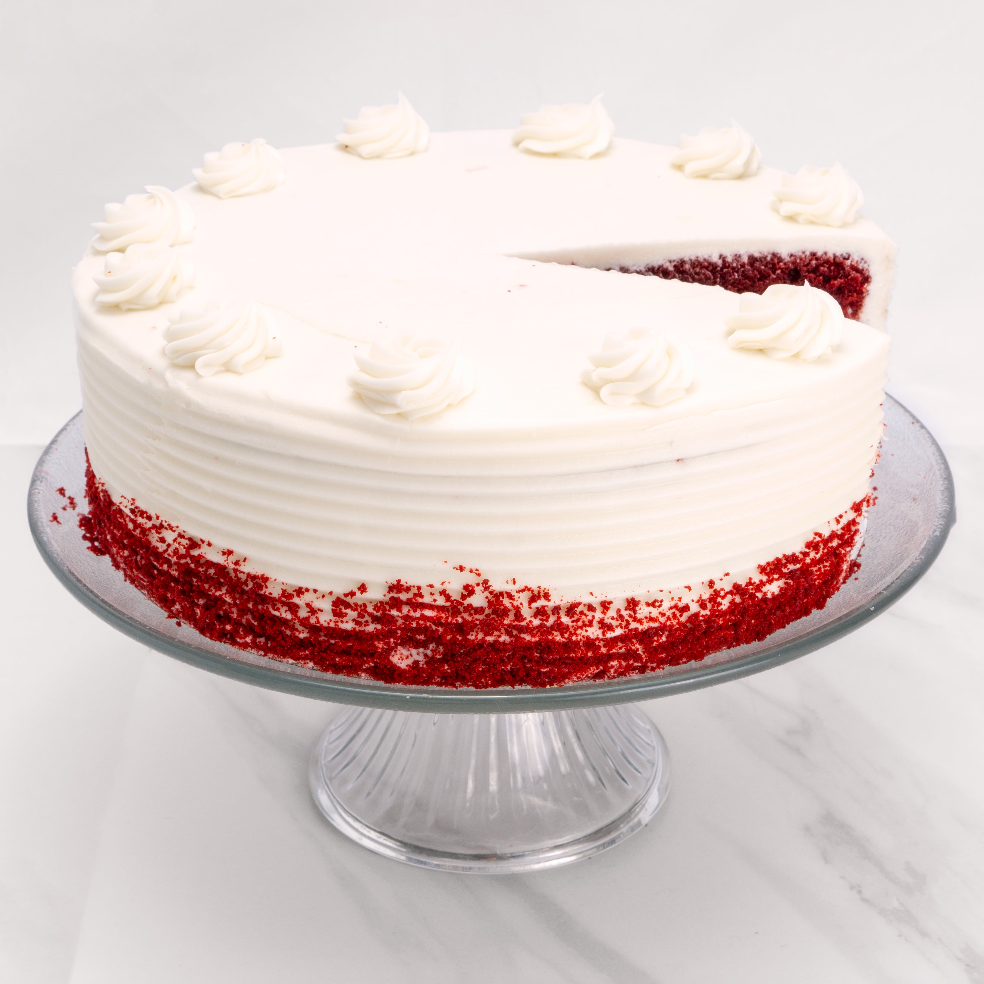 9" Red Velvet Cake.