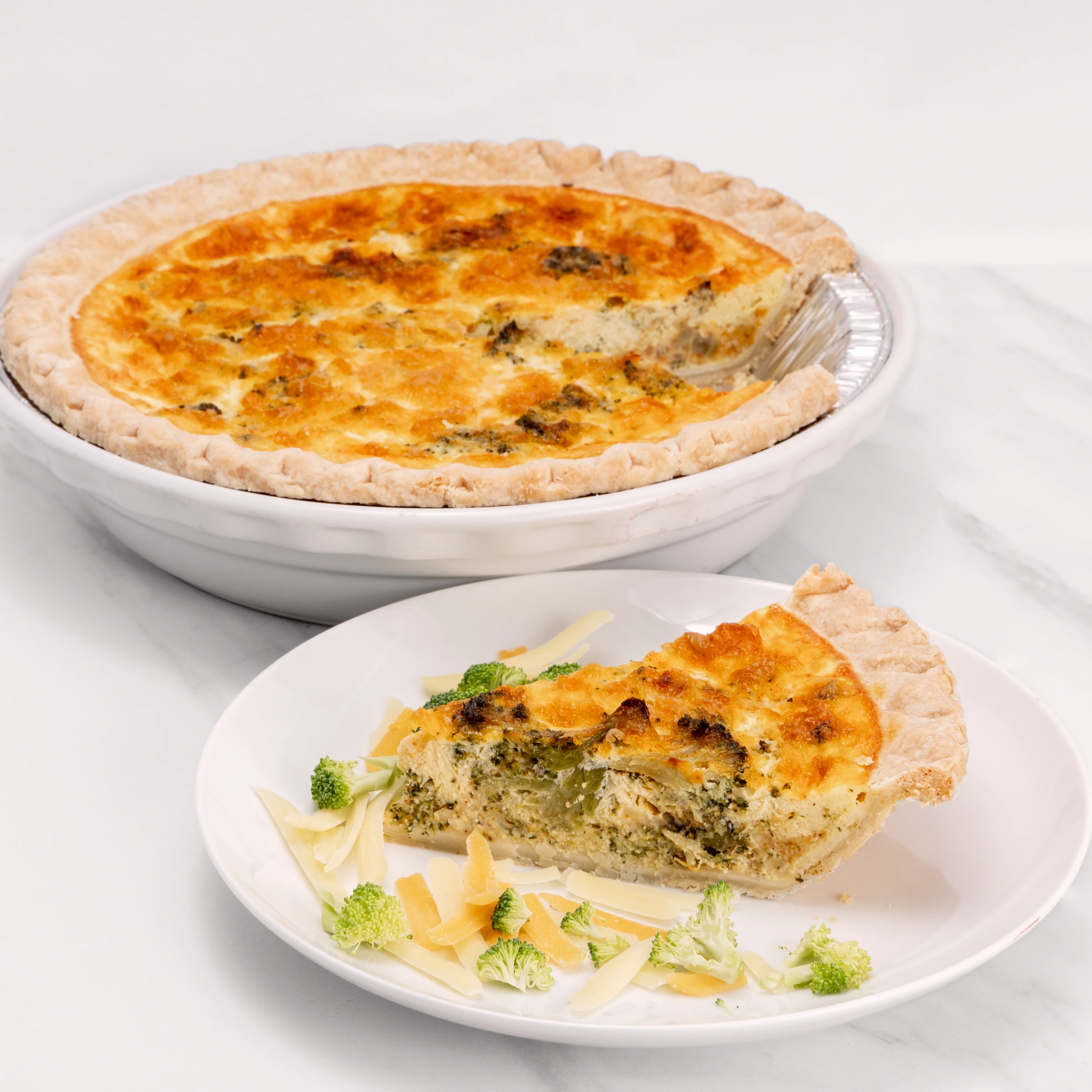Broccoli and Cheese Quiche