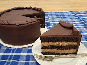 slice of german chocolate cake